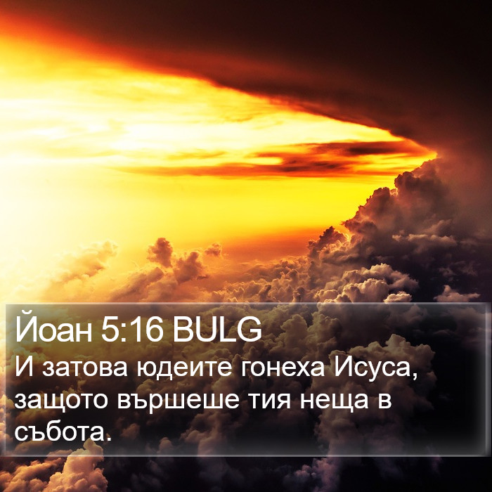 Йоан 5:16 BULG Bible Study