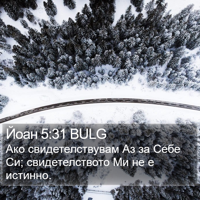 Йоан 5:31 BULG Bible Study