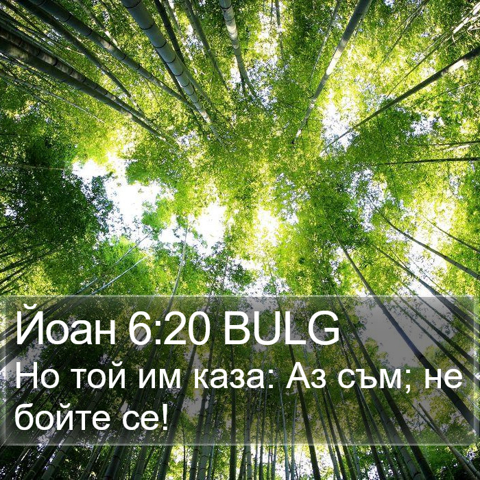 Йоан 6:20 BULG Bible Study