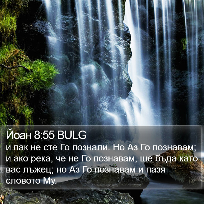 Йоан 8:55 BULG Bible Study