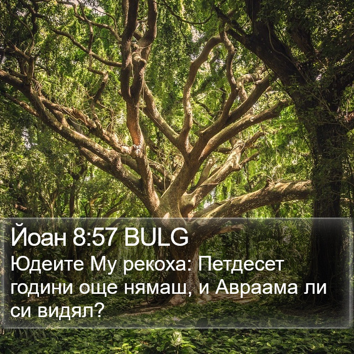 Йоан 8:57 BULG Bible Study