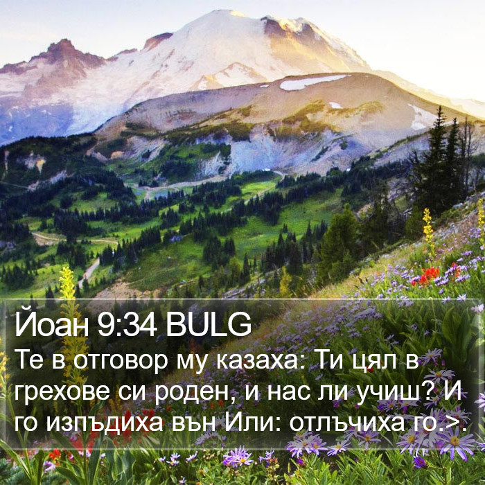 Йоан 9:34 BULG Bible Study