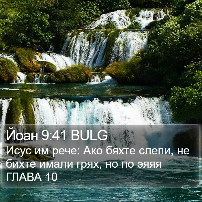 Йоан 9:41 BULG Bible Study