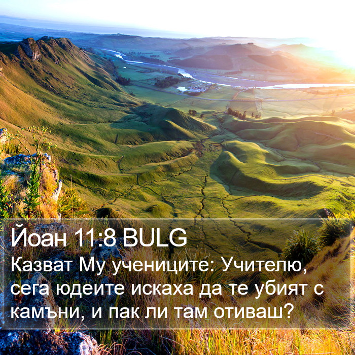 Йоан 11:8 BULG Bible Study