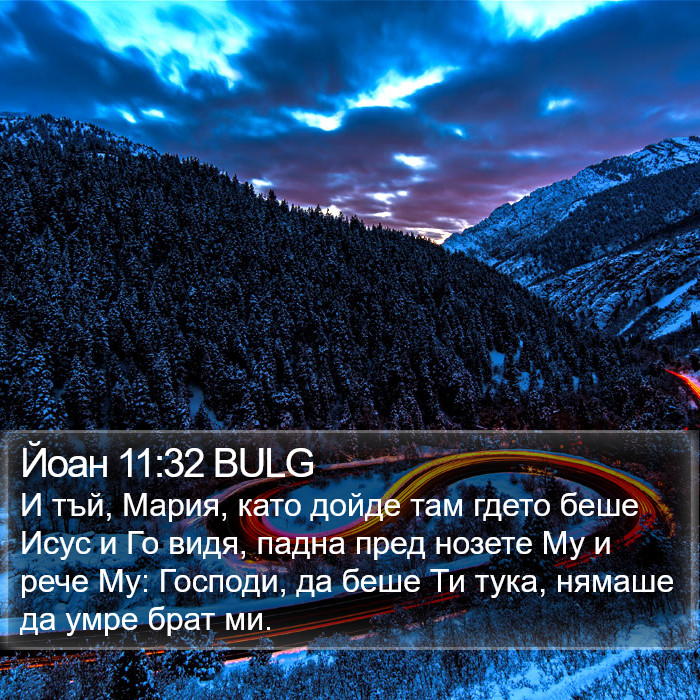 Йоан 11:32 BULG Bible Study