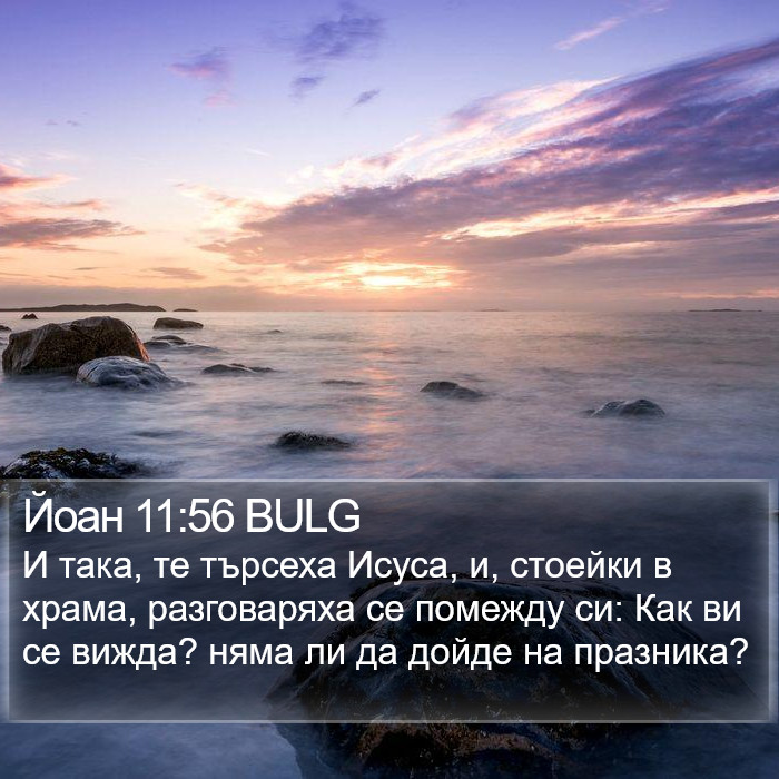 Йоан 11:56 BULG Bible Study