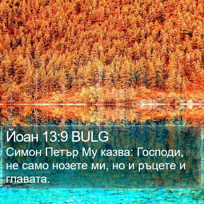 Йоан 13:9 BULG Bible Study