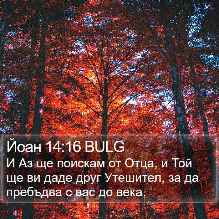 Йоан 14:16 BULG Bible Study