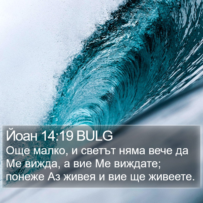 Йоан 14:19 BULG Bible Study