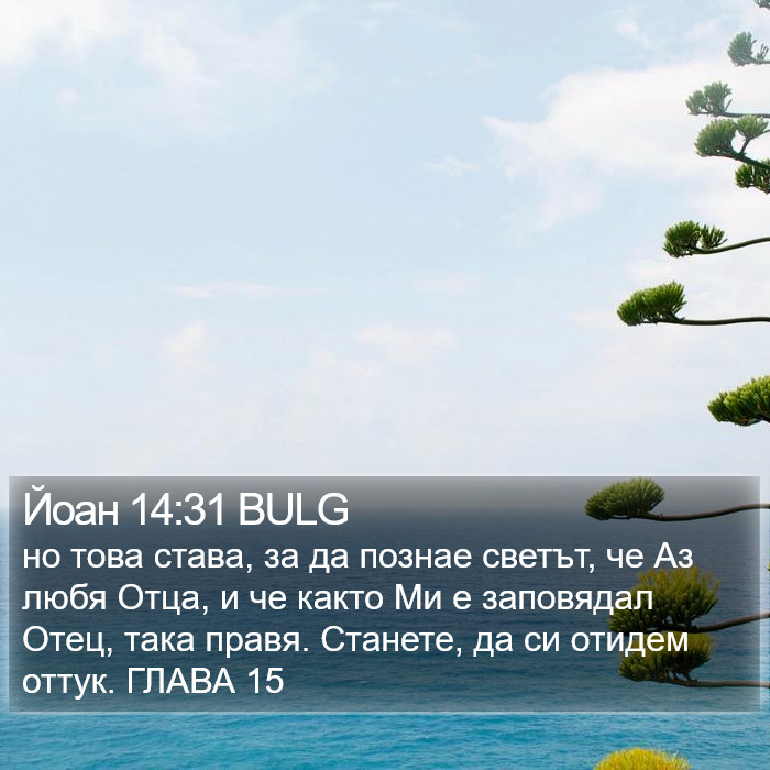 Йоан 14:31 BULG Bible Study