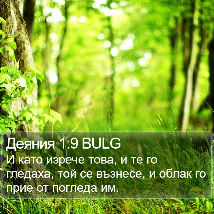 Деяния 1:9 BULG Bible Study