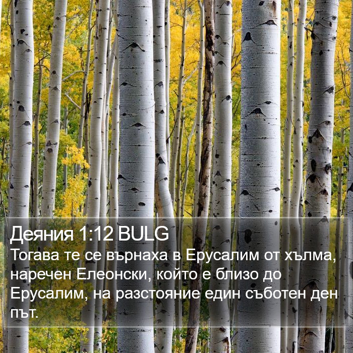 Деяния 1:12 BULG Bible Study