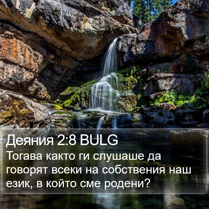 Деяния 2:8 BULG Bible Study