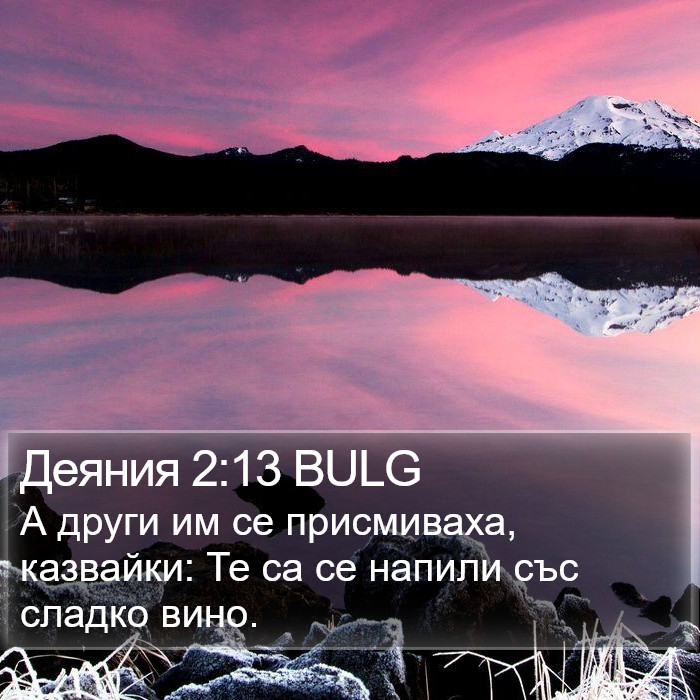 Деяния 2:13 BULG Bible Study