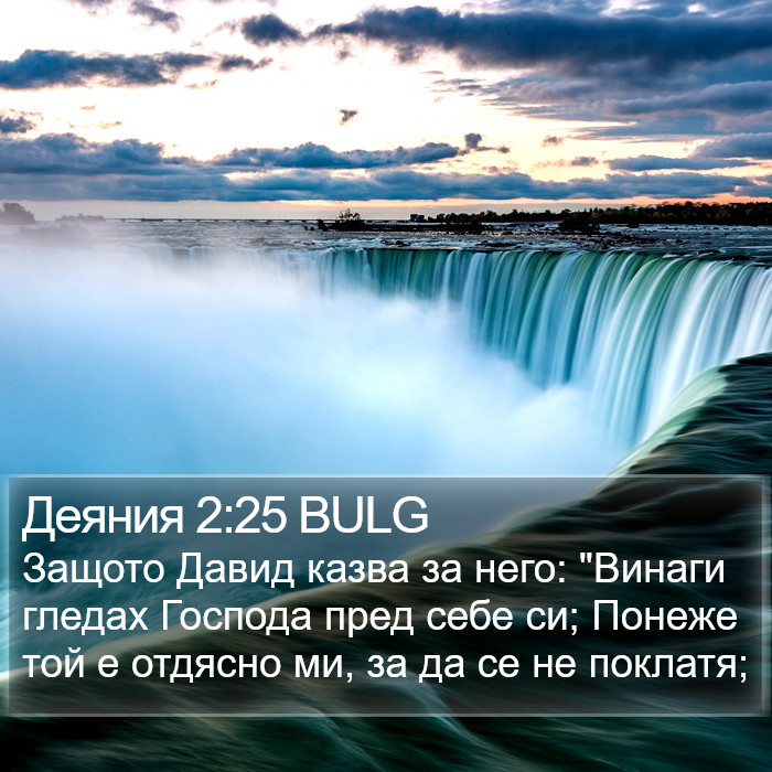 Деяния 2:25 BULG Bible Study