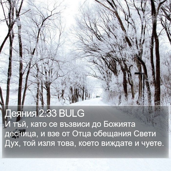 Деяния 2:33 BULG Bible Study