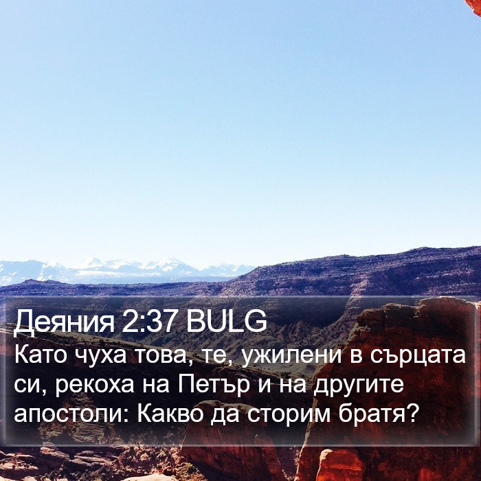 Деяния 2:37 BULG Bible Study