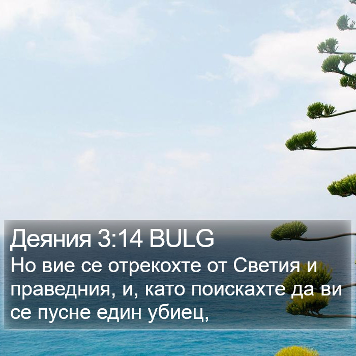 Деяния 3:14 BULG Bible Study