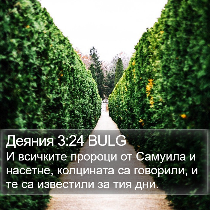 Деяния 3:24 BULG Bible Study