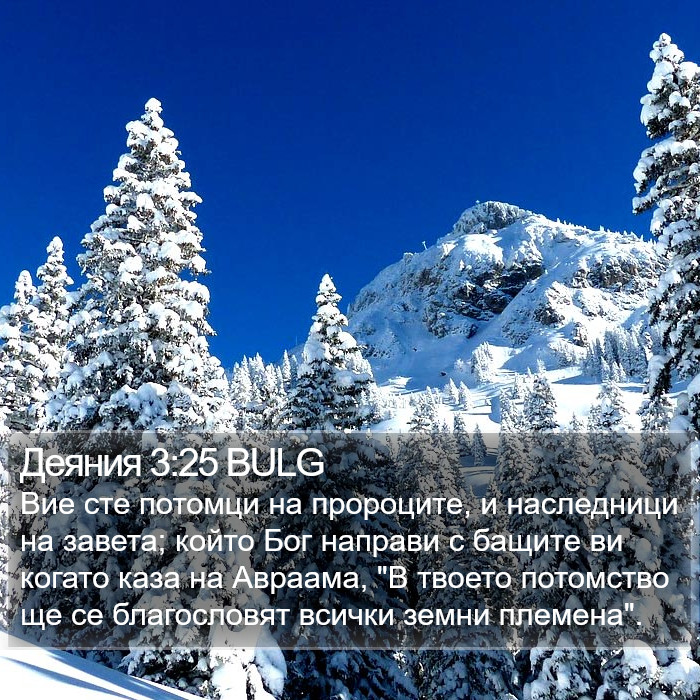 Деяния 3:25 BULG Bible Study