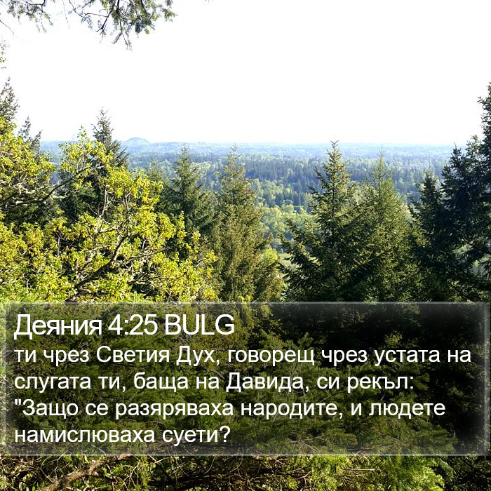 Деяния 4:25 BULG Bible Study