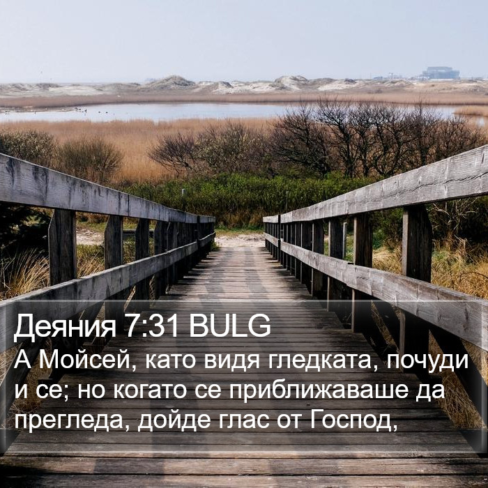 Деяния 7:31 BULG Bible Study