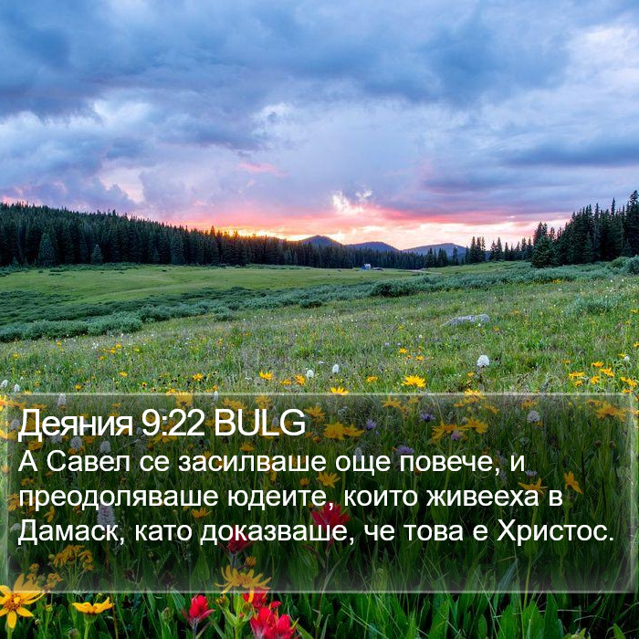 Деяния 9:22 BULG Bible Study