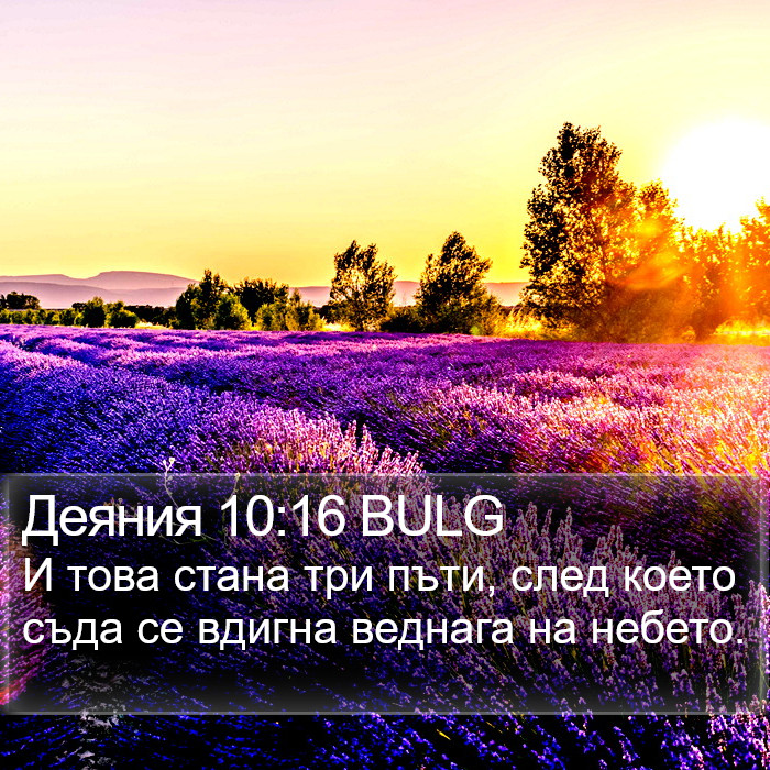 Деяния 10:16 BULG Bible Study