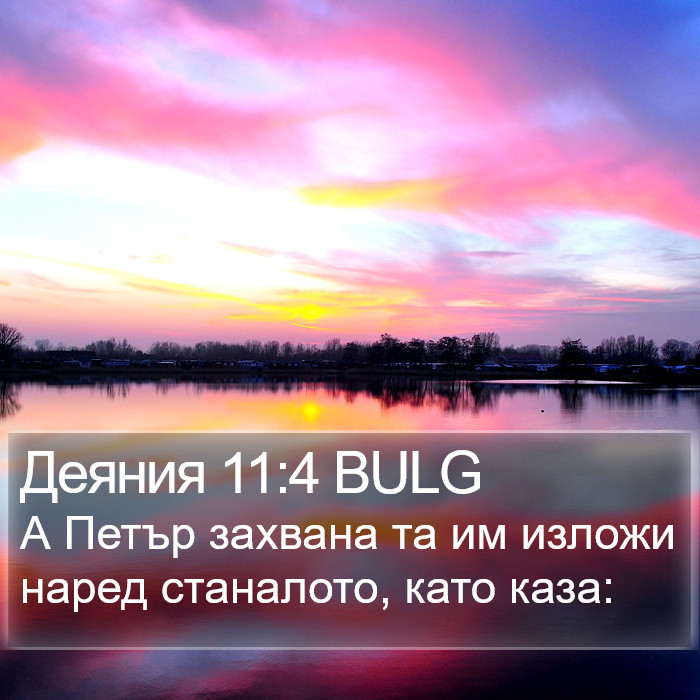 Деяния 11:4 BULG Bible Study