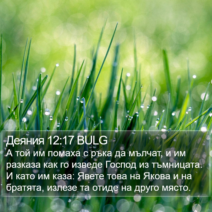 Деяния 12:17 BULG Bible Study