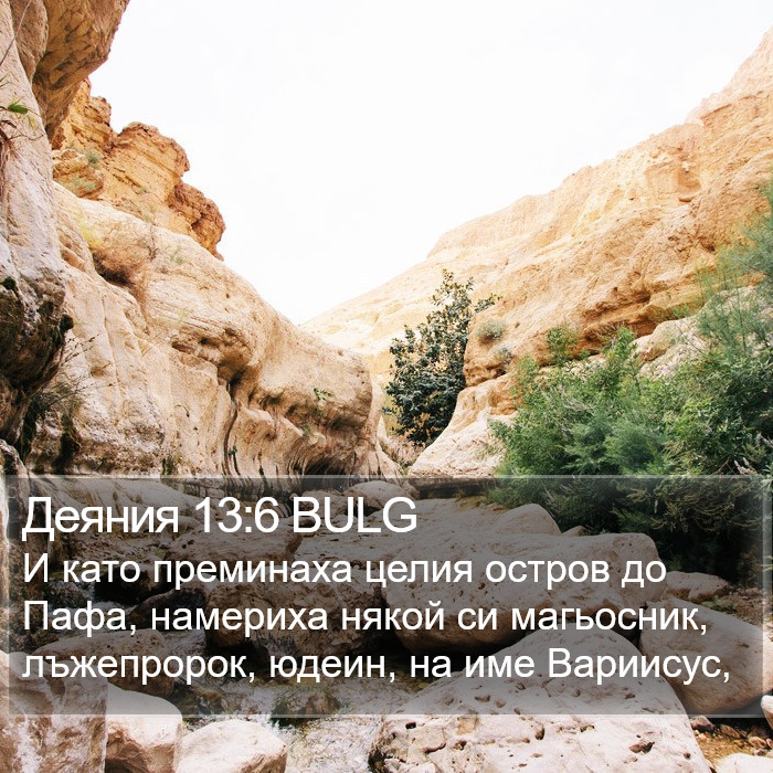 Деяния 13:6 BULG Bible Study