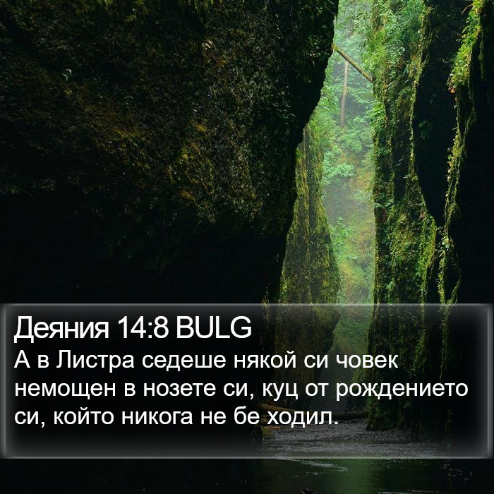 Деяния 14:8 BULG Bible Study