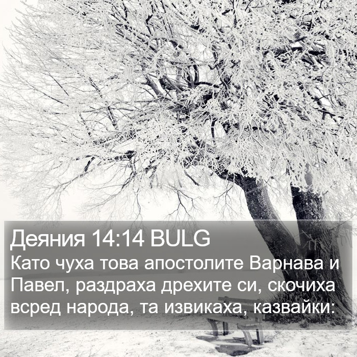 Деяния 14:14 BULG Bible Study