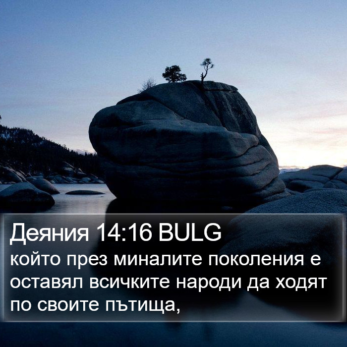 Деяния 14:16 BULG Bible Study