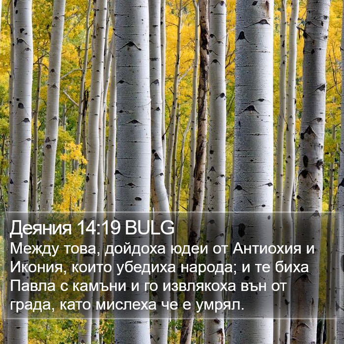 Деяния 14:19 BULG Bible Study