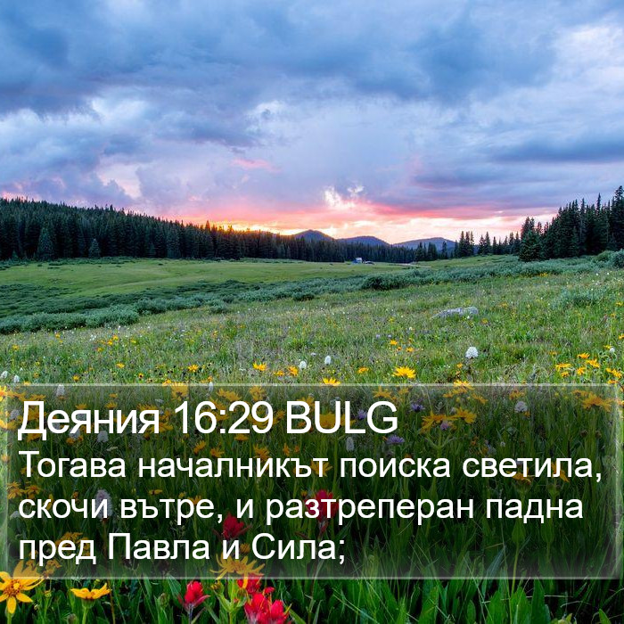 Деяния 16:29 BULG Bible Study