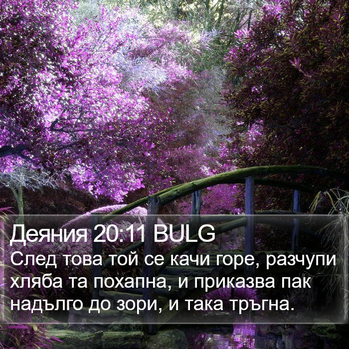 Деяния 20:11 BULG Bible Study