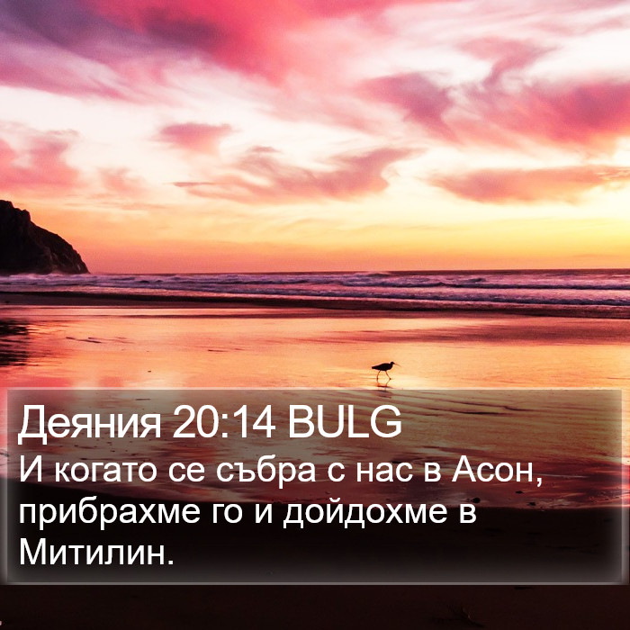 Деяния 20:14 BULG Bible Study