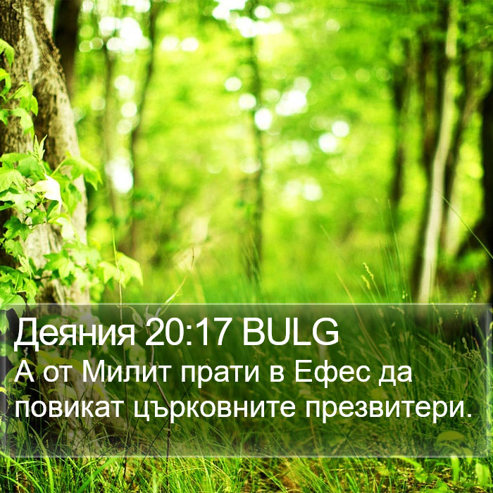 Деяния 20:17 BULG Bible Study