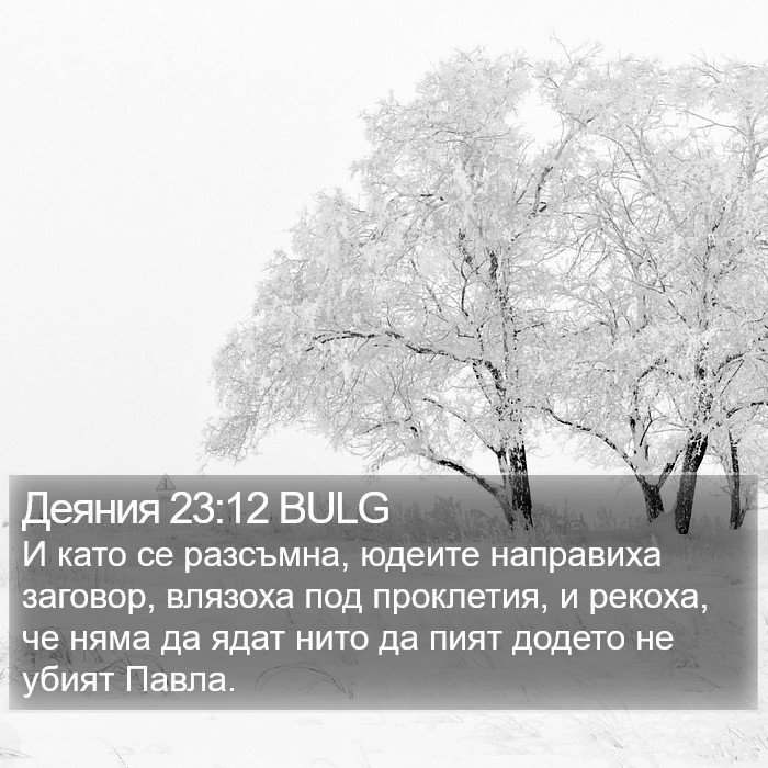 Деяния 23:12 BULG Bible Study