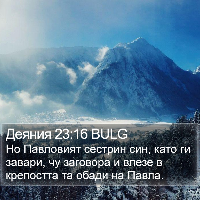 Деяния 23:16 BULG Bible Study