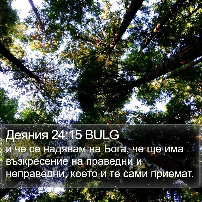 Деяния 24:15 BULG Bible Study