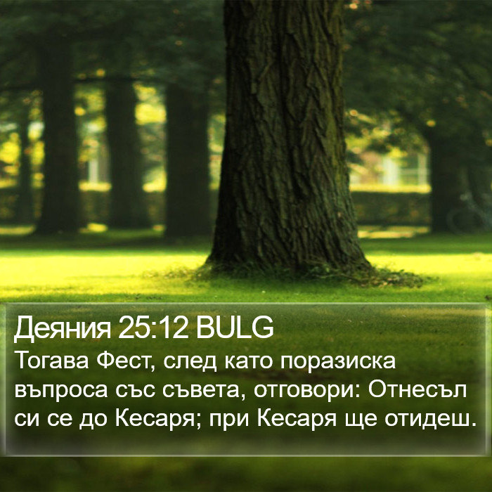 Деяния 25:12 BULG Bible Study