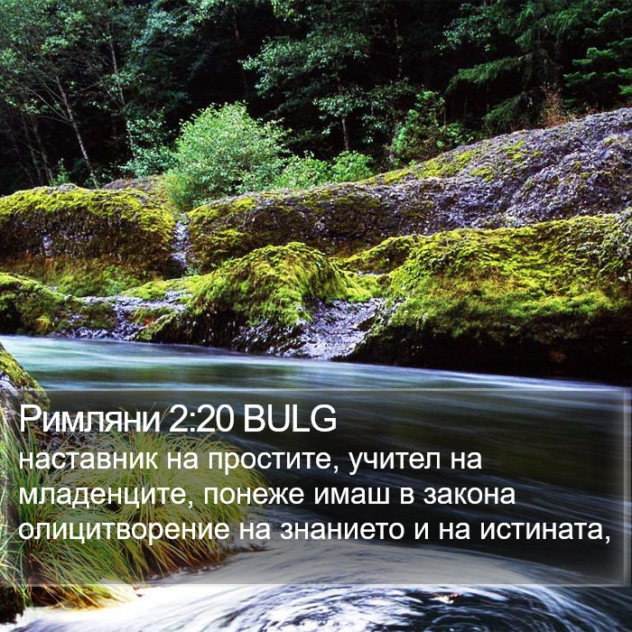 Римляни 2:20 BULG Bible Study