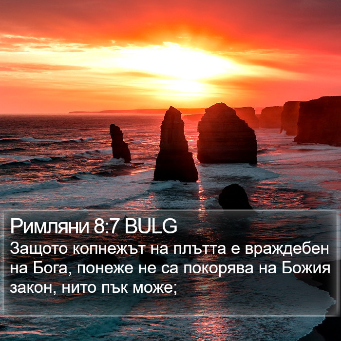 Римляни 8:7 BULG Bible Study