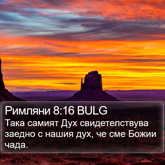 Римляни 8:16 BULG Bible Study