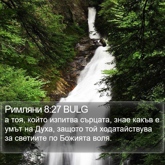 Римляни 8:27 BULG Bible Study