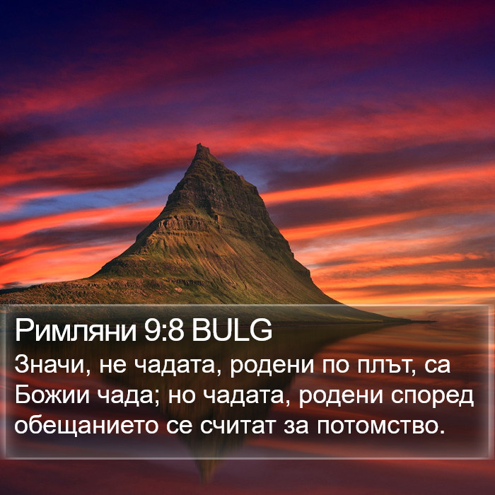 Римляни 9:8 BULG Bible Study