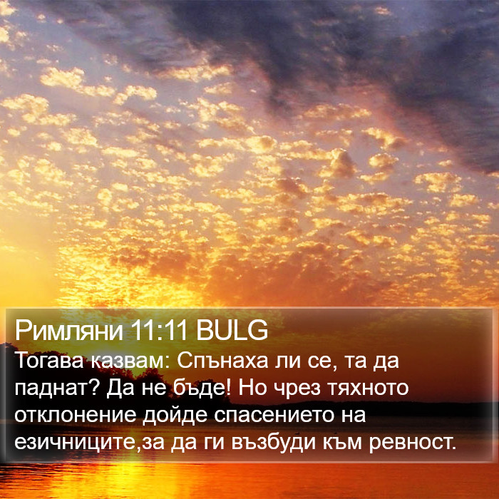 Римляни 11:11 BULG Bible Study