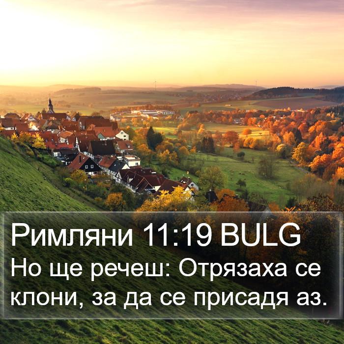 Римляни 11:19 BULG Bible Study